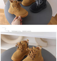 Botas de niña Martin primavera-otoño Zapatillas individuales de cuero británico antideslizantes - details 7