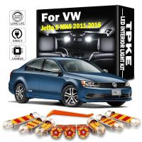 TPKE 13 Uds Canbus Interior LED Kit de luz de lectura de coche para VW Jetta 6 MK6 2011-2013 2014 2015 2016 mapa cúpula maletero guantera luz - details 0