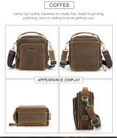 Bolso de hombro pequeño para hombre, bandolera de piel auténtica para iPad de 8,3 pulgadas, Bolso Mini de diseñador Vintage, nuevo - details 11