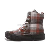Nuevos zapatos de invierno para niños de diseñador de marca de moda, botas de piel de goma para niños, talla 4, caña alta, 2025 barato - details 0