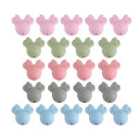 10 unids/lote Mini cuentas de silicona lazo corona hoja flor para fabricación de joyería DIY cadena de chupete accesorios de pulsera - details 12