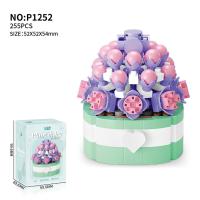 Bloques de Construcción de Cactusas Flor Eterna Bonsái Árbol Jardines Románticos Ladrillos DIY - details 16