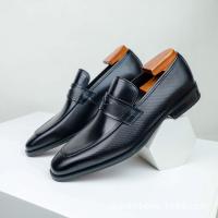 Mocasines de los hombres zapatos de cuero de negocios casuales cabeza cuadrada versátil de los hombres - details 4