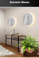 Tomaxin Lámpara de Pared Led Luz Cálida de 350 Grados Rotativa Plegable para Dormitorio, Estudio, Hotel - details 2