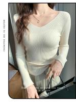 suéter de punto de manga larga para mujer, Jersey informal OL, otoño e invierno, 2025 - details 6