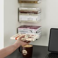 Organizador de libros Invisible multifunción, estantería flotante, accesorios de estante de exhibición, decoración del hogar montada en la pared para interiores, 2 uds. - details 3