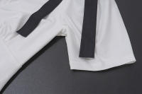 BUNO-Vestido largo con lazo para mujer, prenda de cintura alta, manga corta, elegante, ajustado, para fiesta - details 11