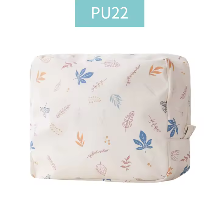 Bolsa de maquillaje para mujer, organizador de cosméticos impermeable, estilo exterior portátil con cierre de cremallera. - 1