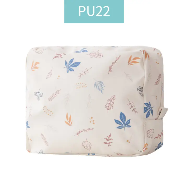 Bolsa de maquillaje para mujer, organizador de cosméticos impermeable, estilo exterior portátil con cierre de cremallera. - 1