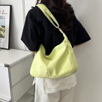 Bolso bandolera de lona informal de gran capacidad, bolso de hombro ligero de Color sólido, bolso Hobo con cremallera, trabajo - details 13