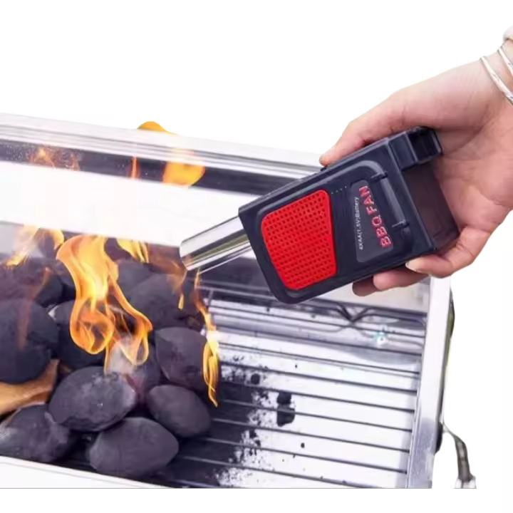 Barbacoa eléctrica para acampar al aire libre, picnic, ventilador portátil, parrilla, accesorios de cocina para barbacoa - 1