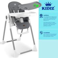 barra de juegos, tumbona para bebés, silla alta combinada para bebés, 7 respaldos ajustables en altura, crecimiento de 0 meses a 6 años, silla para bebés, gris oscuro - details 3
