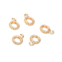 Círculo redondo de latón de Color dorado de 18K, pulseras con agujeros grandes, collares de cuentas, colgantes, conectores, suministros para fabricación de joyas - details 34