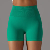 Pantalones cortos de yoga para mujer, pantalones cortos Fiess para correr, ciclismo, transpirables, cintura alta, entrenamiento, gimnasio, verano - details 25