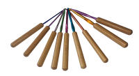 Agujas de Crochet de Mano para Costura Kit de 9 Piezas con Mango de Madera y Agujas de Aluminio para Tejer y Brujar Herramientas de Costura Pelucas y Accesorios - details 3