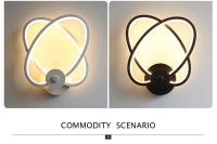 Lámpara LED de pared para decoración del hogar, luz de noche moderna y sencilla, minimalista, para mesita de noche, dormitorio y sala de estar - details 1