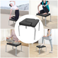 Banco de Yoga para principiantes, silla de Fitness, herramienta auxiliar, PU, negro, promueve la circulación sanguínea - details 0