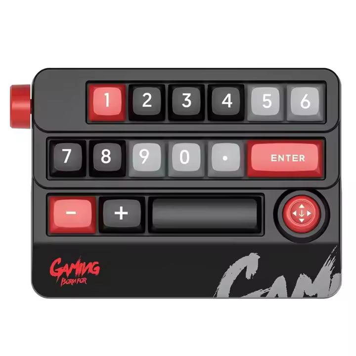 Teclado mecánico Sxs-K809, Joystick definido Macro, aleación de aluminio, conexión en caliente, Rgb, teclados de juegos personalizados, portátil C - 1