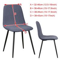 Cubierta de Silla de Terciopelo de Corto Cubiertas Elásticas para Sillas de Comedor, Bar, Oficina - details 1