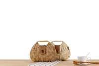 Bolso tejido de hierba de estilo occidental único, bolso cruzado versátil para vacaciones en la playa, nuevo - details 0