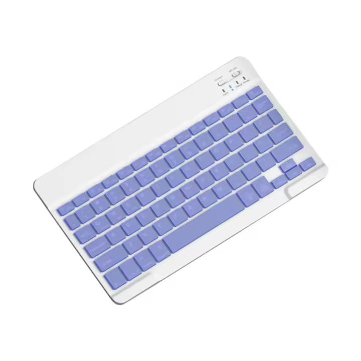 Teclado retroiluminado de 10 pulgadas, Mini teclado silencioso portátil Bluetooth para teléfonos móviles, tabletas y portátiles, teclado inalámbrico F - 1