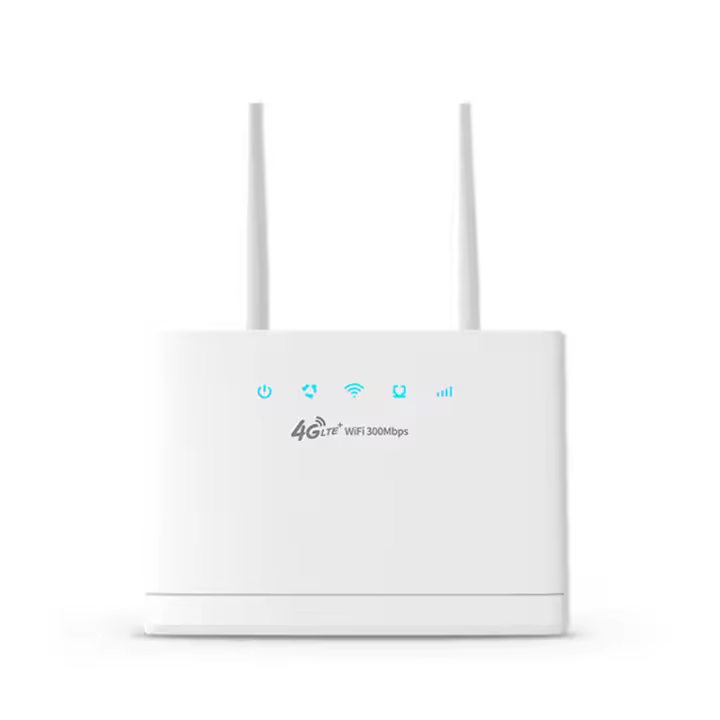 Enrutador Wifi 4G LTE con tarjeta SIM, enrutador inalámbrico de 300Mbps, punto de acceso para el hogar, compatible con puerto 4G a LAN, 16 usuarios, enchufe europeo - 1