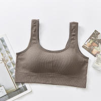 Top de Deportiva de Algodón para Mujer Sexy Lencería de Color Sólido Cómoda Ropa Exterior - details 22