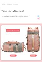 Bolsa De Viaje Impermeable para Deportes Y Fitness, Mochila De Gran Capacidad, Color De La Colisión De Empalme - details 9