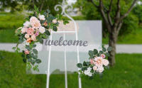 Paquete de 2 flores artificiales, decoración de fondo de entrada, boda, banquete, fiesta, recepción - details 1
