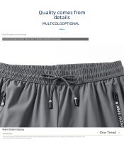 Pantalones de Seda Helada de Verano para Hombre Ropa de Trabajo de Estilo Holgado - details 21
