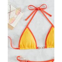 Bikini Micro Sexy Para Mujer 2023 Conjunto De Baño Con Cadena Estilo Brasileño Bikini De Tanga Traje De Baño De Playa Low Waist Sin Aros - details 21