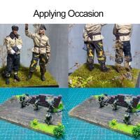 Micropaisaje de césped Artificial para modelar, césped estático de 39 piezas de altura, 5mm, modelo Wargame - details 5