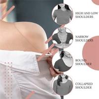 Hombreras de silicona para ropa de mujer, almohadillas de realce de hombro antideslizantes, reutilizables, potenciador Invisible, 2 pares - details 3