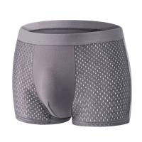 Calzoncillos de Seda Helada para Hombres Pantalones Cortos, Ropa Interior Transpirable, Bragas Anti-Bacterianos de Talla Grande L-5XL - details 12