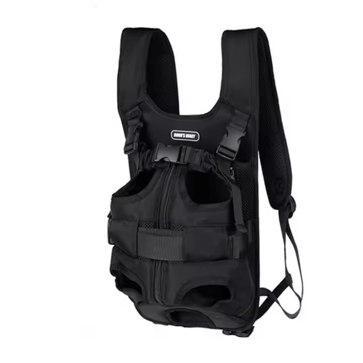 Bolsa frontal creativa para perros y mascotas, mochila de tela de nailon impermeable para mascotas, bolsa de transporte de malla transpirable duradera para gatos, pequeña - 1