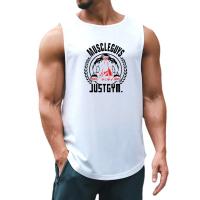 Running Vest Men Fitness Stringer Tank Top Summer Gym Clothing Summer Mesh Sports Singlets Mens Bodybuilding Sleeveless Shirt - details 9