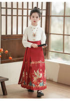Falda con cara de caballo para niña, conjunto modificado Hanfu, disfraz antiguo Ming Tang de estilo chino para niña, verano para niños - details 10