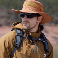 Sombrero de pescador de malla de nailon informal, gorra de senderismo portátil con protección UV de secado rápido, sombrero de cubo plegable suave impermeable para hombre y mujer - details 11