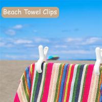 Paquete de 12 alfileres de plástico para ropa, Clips para toallas de playa, pinzas para ropa sucia, mantas para tendedero y estante colgante - details 5