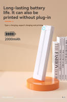 Impresora térmica A4 pequeña para el hogar, impresora fotográfica portátil sin tinta para aprendizaje, oficina y hogar, Bluetooth - details 3