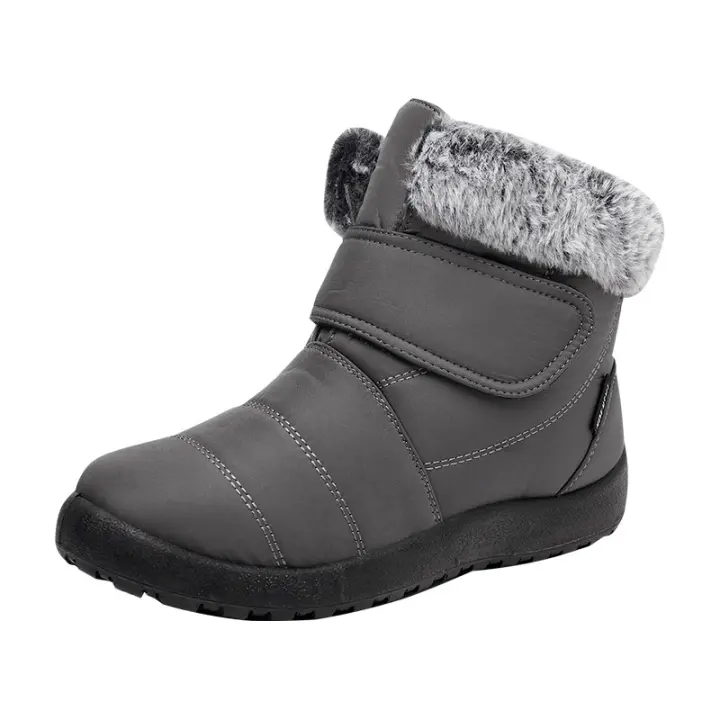 Zapatos de algodón grueso de lana, botas de algodón de suela blanda, zapatos de algodón impermeables, botas de nieve - 1
