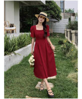 Vestido Elegante de Tencel Chiffon para Mujer Primavera-Verano Ajuste Franco Largo Adelgazante - details 7