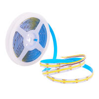 Tira de luces LED COB CCT, cinta Flexible de alta densidad, regulable, FOB, 608 K a 2700K, iluminación cambiable, DC12V, 24V, 6500 Led/m - details 1