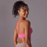 Top de mujer, cuello de chaleco Hai Yuga, decoración triul, deportes con espalda bonita, Top corto a prueba de golpes para - details 15