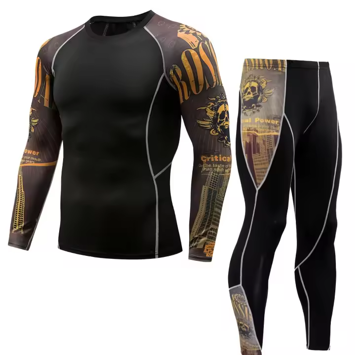 Men's Fitness Suit: Quick-Drying, Sweat-Absorbing Breathable Basketball Training Suit for Running, Yoga & More! - 1