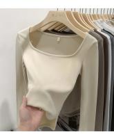 Camiseta ajustada de algodón para mujer, Top corto de manga larga, camiseta Sexy blanca Y2k para primavera y otoño - details 20