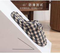 Zapatillas antideslizantes para parejas, hogar, cuatro estaciones, granulado, otoño e invierno, interior, suela de tela de fondo suave, suelo de madera silencioso - details 7