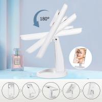LZ1217 Espejo de Maquillaje con 16 Luces LED, Espejo de Aumento 1X/10X, Espejo de Tocador con Pantalla Táctil, Espejo de Maquillaje Rotatorio 180°, Doble Fuente de Energía - Regalos Originales para Mujeres. - details 2
