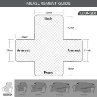 Cubierta De Silla Reclinable Impermeable Y Lavable Para Niños Y Mascotas Con Cinturones Elásticos Protector De Muebles - details 2