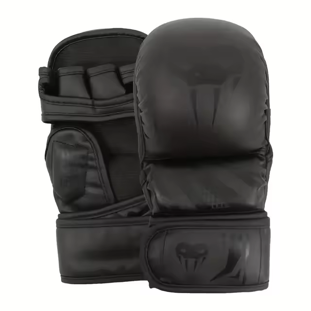 Guantes de entrenamiento de artes marciales mixtas de lucha libre, boxeo de medio dedo MMA profesional, Sanda engrosada - 1
